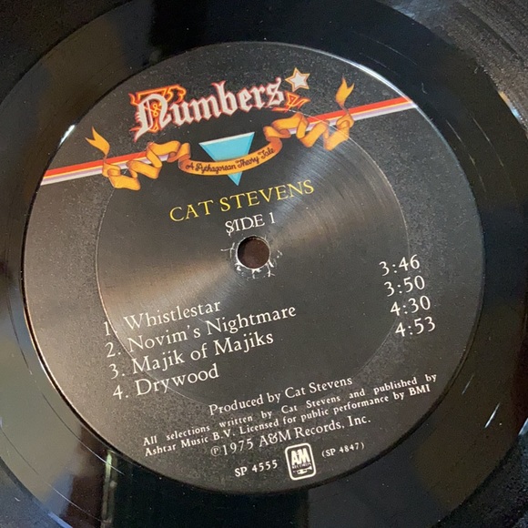 Vintage Cat Stevens Numbers Vinyl Album - Picture 7 of 8